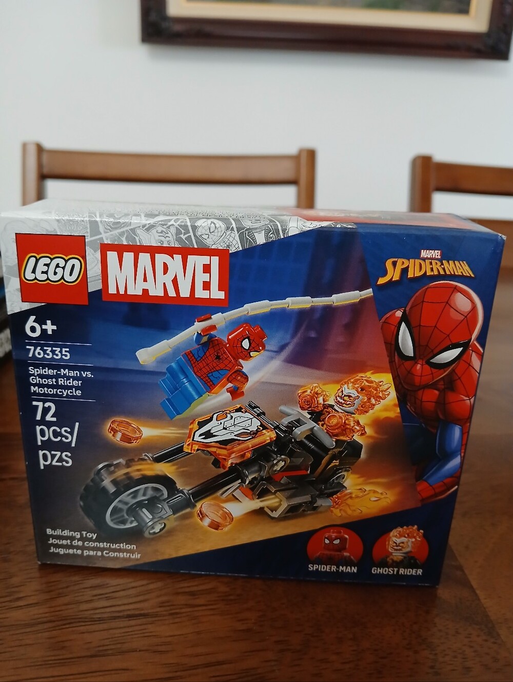 LEGO Marvel Spider-Man vs Ghost Rider Motorcycle NWT Ages 6+ 72 Pcs